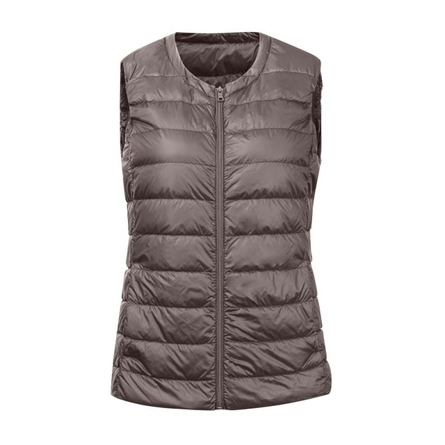 HongQid Puffer Vest for Women Winter Vest Ultra Lightweight Down Packable Wind Resistant Warm Zipper