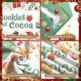 thumbnail image 4 of Festive Cookies Cocoa Banner Snowflake Christmas Display Snowman Reindeer Holiday Backdrop for Christmas Party Winter Gathering Holiday Celebration, 4 of 9