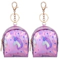 thumbnail image 1 of 2 Pcs Unicorn Wallets Unicorn Purse Coin Purse Girls Change Purse Women Wallet Mini Backpack Keychain, 1 of 7