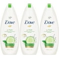 thumbnail image 2 of 3 Dove Nourishing and Restore Body Wash 16.9oz, Go freash-Cucumber & green tea)10, 2 of 2