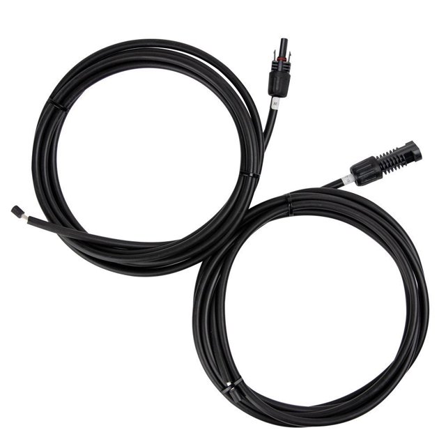 Renogy AK-10FT-10 - Kit de adaptadores de cable solar fotovoltaico de 3 m (10 pies) y calibre 10 AWG con conectores hembra y macho Mc4 - Conexion del