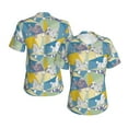 thumbnail image 3 of Yiaed Cute Poodle Dog Print Women's T Shirt V-Neck Short Sleeve Shirt Casual Breathable Tee Summer Tops-XX-Large, 3 of 5