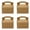 Brown (Pack of 24), variant on 30-pack Hot-pink Party Favor Boxes Candy Gable Paper Gift With Handles. For Bright Pink Theme Birthday Shower Decoration Supplies.
