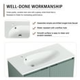 thumbnail image 3 of Rugerasy 36" Modern Bathroom Vanity With Drop-Shaped Resin Sink, Floating Vanity Basin Combo Wall-mounted Storage Cabinet With Wave Door Panels For Bathroom, 3 of 9