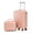 Pink, variant on DECMAY 14"/20" 2-Piece Luggage Set - Pink ABS Hard Shell Suitcase with Combination Lock & 14" Cosmetic Case for Weekend Getaways