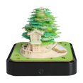 thumbnail image 1 of GUOOL 2025 Desk Calendar 3D Art Memo Creative Funny Holiday Gift Multipurpose Tabletop Tree House Green, 1 of 9