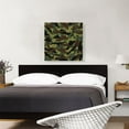 thumbnail image 2 of ARTCANVAS Green Camo Camouflage Navy Battleship Pattern Canvas Art Print - Size: 26" x 26" (0.75" Deep), 2 of 9