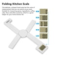 thumbnail image 4 of Portable Food Scale, Space Saving Switchable Units Folding Digital Kitchen Scale  for Ingredients, 4 of 8