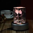 thumbnail image 2 of Luminous Base Light Colorful Round Stand Base for Cocktail Crystal Glass Transparent Objects Display 4 LED White Light, 2 of 9