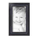 thumbnail image 2 of ArtToFrames 5" x 9" Galleria Noir Picture Frame, 5x9 inch Black MDF Poster Frame (WOM-4083), 5 Pack, 2 of 8