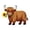 Highland Cow, variant on Easter Bunny Outdoor Coir Doormat, Natural Coconut Fiber Mat Spring Decor,Welcome Mat for Front Porch, Patio, Garden,Non- Entryway Rug,Easter Gifts,Farmhouse Home Decor