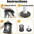thumbnail image 3 of Boundbreed Upgraded Flickering Flame Solar Lantern Outdoor Waterproof Light, Dance Flame Solar Lantern Outdoor Lights, Hanging Solars Flickering Lanterns for Halloween Yard Patio Lawntable, 3 of 7