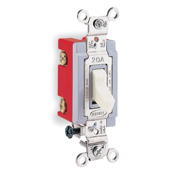 Wall Switch, Switch Type: 4-Way, Switch Function: Maintained, Style: Toggle