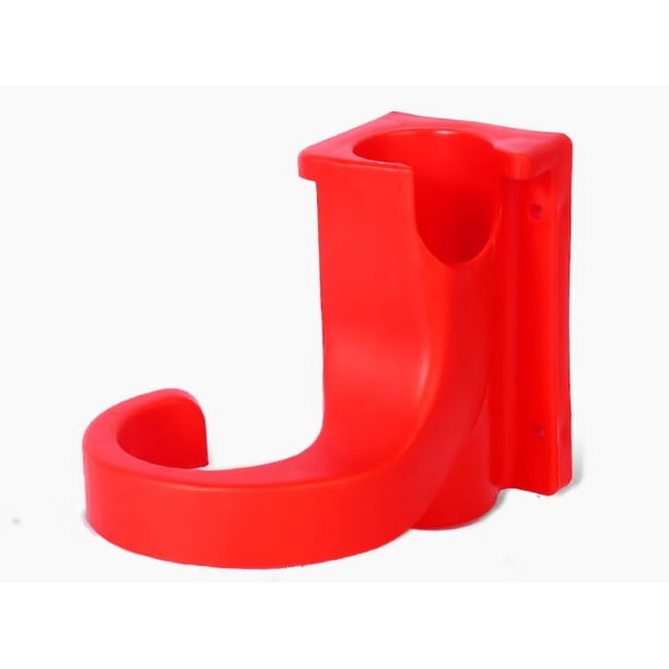 Colgador rojo para pistola de agua de alta presión, soporte para lavado de coches, estante de limpieza, gancho montado en la pared, estante de almacenamiento de herramientas para tuberías