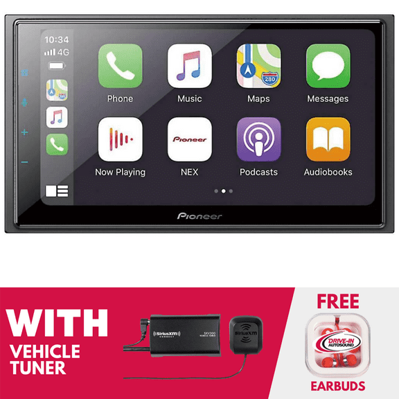 Restored Pioneer DMH-W4660NEX 6.8" 2-DIN Multimedia Receiver & Satellite Radio Tuner (Refurbished)