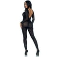 thumbnail image 2 of Leg Avenue Women's Sheer Rhinestone Catsuit DIY Costume Piece, Black, M, 2 of 5