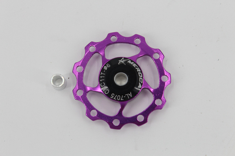 2 PCS Aluminum Alloy Jockey Mountain Bike Wheel Rear Derailleur Pulley 11T Red Bike Derailleur Pulley 2 PCS Aluminum Alloy Jockey Mountain Bike Wheel Rear Derailleur Pulley 11T Red Bike Derailleur Pulley