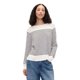 thumbnail image 1 of Suéter GAP para mujer con escote barco, blanco lechoso con rayas, talla XL, 1 of 1