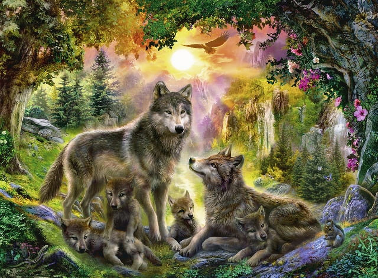 Ravensburger Great Outdoors Puzzle Series | Autumn Wolves | 300 Piece Jigsaw Puzzle