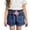 Z03-Blue, variant on Girls Shorts Size 10-12 Girls Jean Shorts Y2K Vintage Mid Waist Straight Leg Denim Shorts Baggy Cute Summer Y2K Streetwear