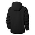 thumbnail image 7 of Men's Lightweight rainjackets Waterproof zip up Hooded Rain coat Outdoor oversized Shell Jacket for Hiking Travel Rain Gear rain jacket Black L, 7 of 7