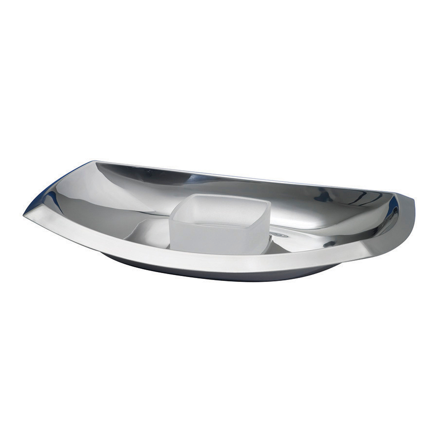 Yamazaki Signature Stainless Steel 18 Inch Chip and Dip Tray Walmart