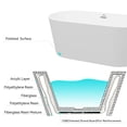 thumbnail image 4 of FerdY Shangri-La 59" Acrylic Freestanding Bathtub in Classic Oval Shape. Ferdy-02522-1500, 4 of 8