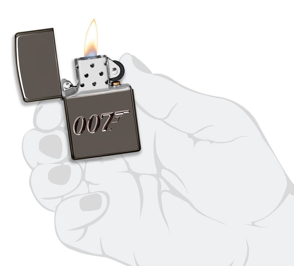 Zippo Armor James Bond 007 Black Ice Lighter
