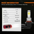 thumbnail image 3 of For GMC Sierra 1500 2500 HD 1999-2005 2006 6000K Cool White LED Headlights High Low Lights Bulbs, 3 of 9
