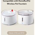 thumbnail image 3 of Remplacement de filtres de fontaine pour animaux de compagnie pour pompes sans fil fontaine d'eau pour chat distributeur d'eau pour chien WF20/CF20, 3 of 5