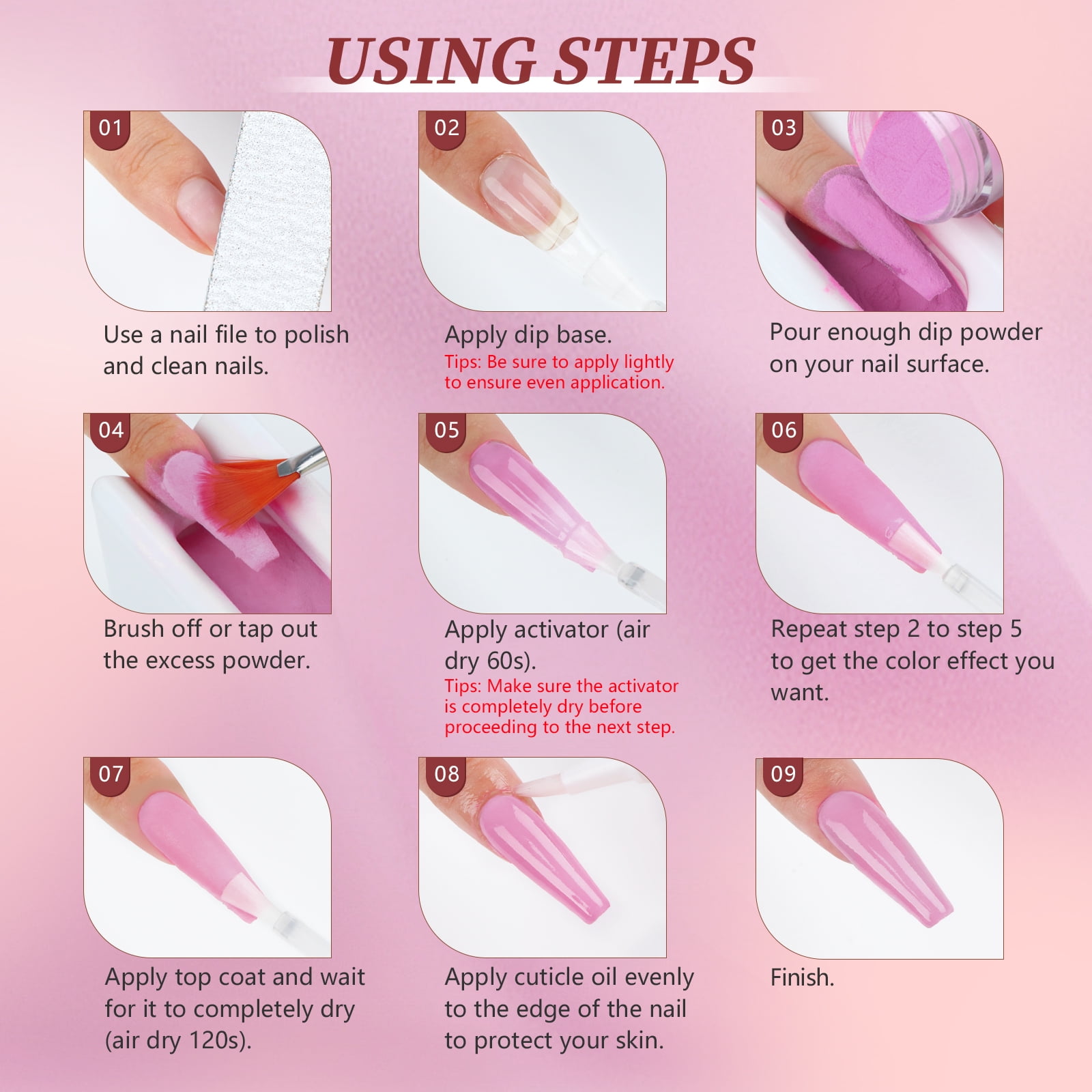 Saviland 29Pcs Dip Powder Nail Kit with Everything - 20 Colors Dipping Nail Powder Kit with Base and Top Coat Activator Brush Saver Dip Powder Liquids Set