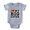 Heather Grey, variant on CafePress - Lovebigsister - Cute Infant Baby Football Bodysuit