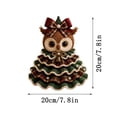 thumbnail image 2 of Crochet Animal Christmas Tree DIY Kit, Handmade Ornament Set with Pearl, Beginner Friendly, Christmas Decorations Gifts for Family, 2 of 7