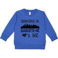 thumbnail image 2 of Inktastic Charlotte North Carolina Someone Loves Me Toddler Sweatshirt, 2 of 4