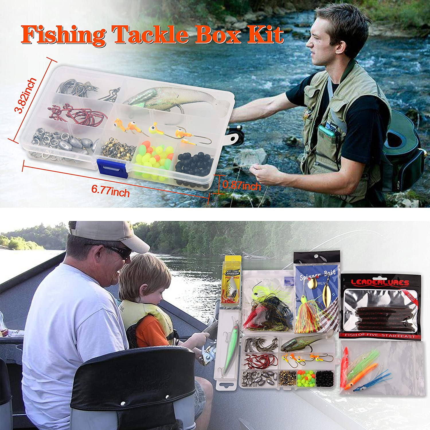 VanRolldex Fishing Lure Kit for Bass, 190 Count