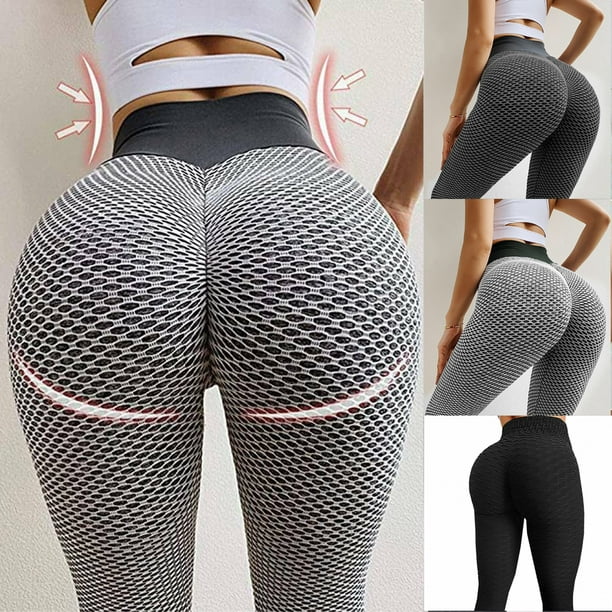 Women Leggings Yoga Pants Butt Push Up Anti Cellulite Gym Scrunch Booty  Shaper
