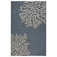thumbnail image 7 of Ox Bay Carmindy 1' 10" x 3' Navy/Gray Coral Reef Indoor/Outdoor Area Rug, 7 of 7