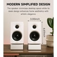 thumbnail image 3 of Restored Edifier M60 Multimedia Speaker Bluetooth 5.3, 66W RMS, Hi-Res Audio & Hi-Res Wireless Audio, LDAC,3" Mid Bass & 1" Tweeter, USB-C & Aux Inputs, Compact Desktop Speaker (Refurbished), 3 of 9