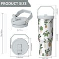 thumbnail image 4 of 30 Oz Tumbler Green Cactus Tumbler with Lid and Straw, Birthday Gift Cup for Friend Women Men Coffee Travel Mug Thanksgiving Day Halloween Christmas Gift Water Bottle, 4 of 7