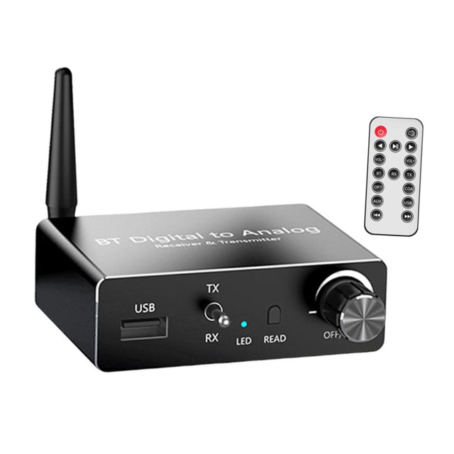 Convertidor DAC de audio digital a analógico, adaptador de fácil instalación, receptor/transmisor de audio para PC, coche y TV.