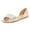 Champagne, variant on YDN Women Simple Western Peep Open Toe D'Orsay Casual Flats Low Heels Sandals Slip On Comfy Walking Dressy Shoes Size 5 Sandy Brown
