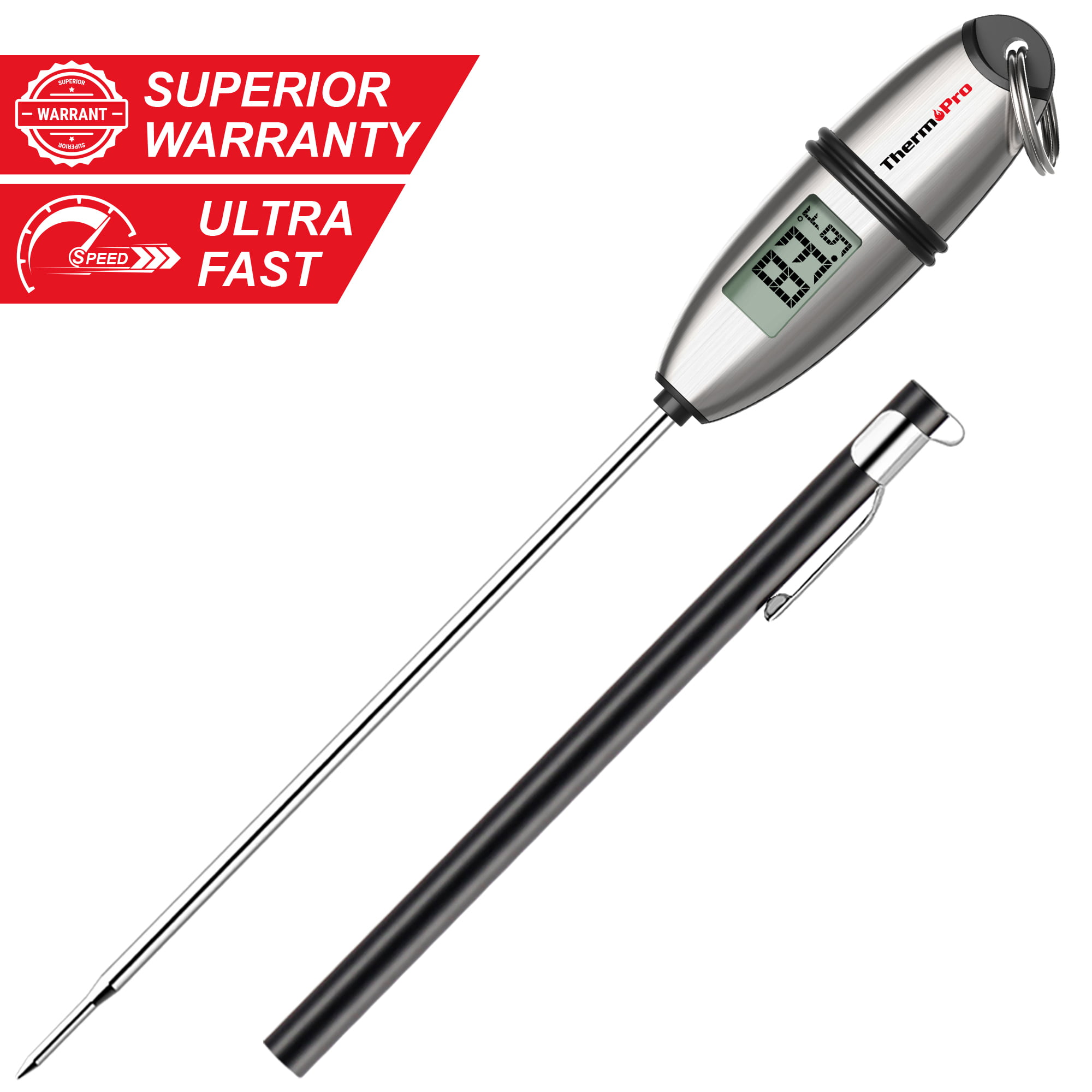 Digital Food Meat Cooking Thermometer BBQ Grill Smoker Instant Read For Kitchen 