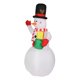 thumbnail image 1 of Christmas Blow Up Snowman, Rotating Colorful Lights Built In Fan Inflatable Snowman For Outdoor ANGGREK Otros, 1 of 8
