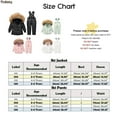 thumbnail image 3 of JiAmy Boys Girls Snowsuits Down Jacket and Snow Trousers Set Kids Toddler Hooded Puffer Jacket Snow Bib Pants Outfit Ski Suit, 3 of 3