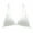 White, variant on Summer Sexy Backless Camisole Bra with Front Closure, Thin Straps, Wireless Triangle Cup Bra