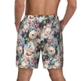 thumbnail image 2 of Lsque Mens Swim Trunks Colorful Flowers Pattern - Bathing Suit Compression Liner - Beach Swim Shorts Swimwear - (S-3XL) - Stretch Quick Dry -Medium, 2 of 9