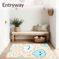 thumbnail image 3 of ODIKA 5'x7' Machine Washable Non-Slip Area Rug, Fluffy Nimbus Design Cotton with Non Toxic Dyes High Traffic Rug, Beige, 720084, 3 of 7