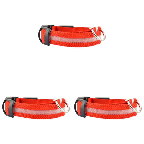Collar Perro LED Collar Perro LED Brillante Collar Perro Recargable Por USB (Rojos)