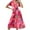 Red, variant on IROINNID Summer Dresses for Women , Floral Plus Size Wedding Guest Maxi Dresses for Women with Short Sleeve and V-Neck Belt Summer Outfits Dress