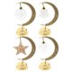 thumbnail image 4 of Lámpara decorativa estrella LED, luz nocturna de hierro forjado, diseño moderno, luz cálida, ideal para dormitorio, metal resistente, estrella luminosa, decoración de interiores, luz, 4 of 7